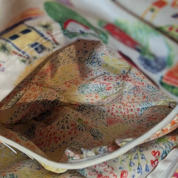 Vans x Collina Strada Doodle Print Backpack Antique White Rare Collab - Picture 8 of 12